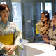 Toshiba’s Aiko Chihira robot greets customers and gives directions at the Mitsukoshi department store in Tokyo (Associated Press)